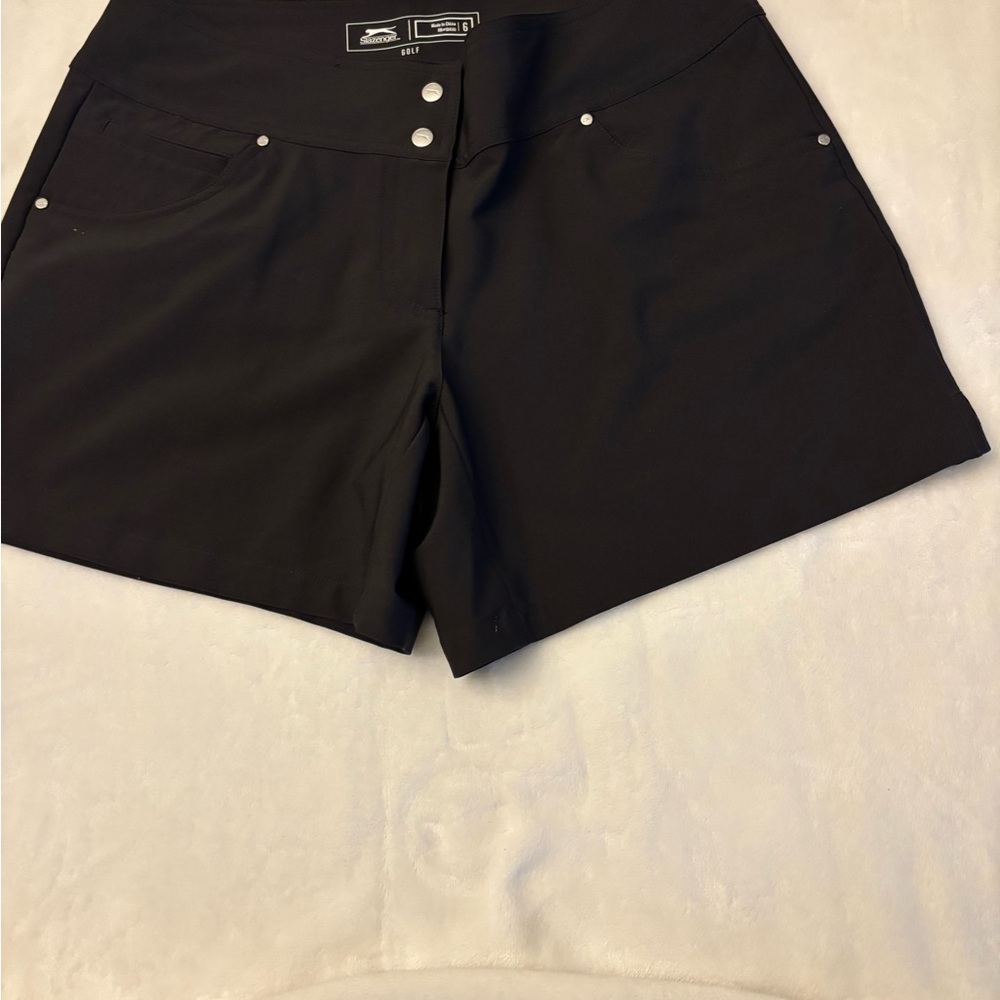 Women's Black Golf Shorts